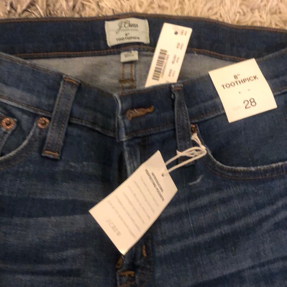 Jcrew distressed toothpick jeans size 28 NWT - Picture 2 of 4